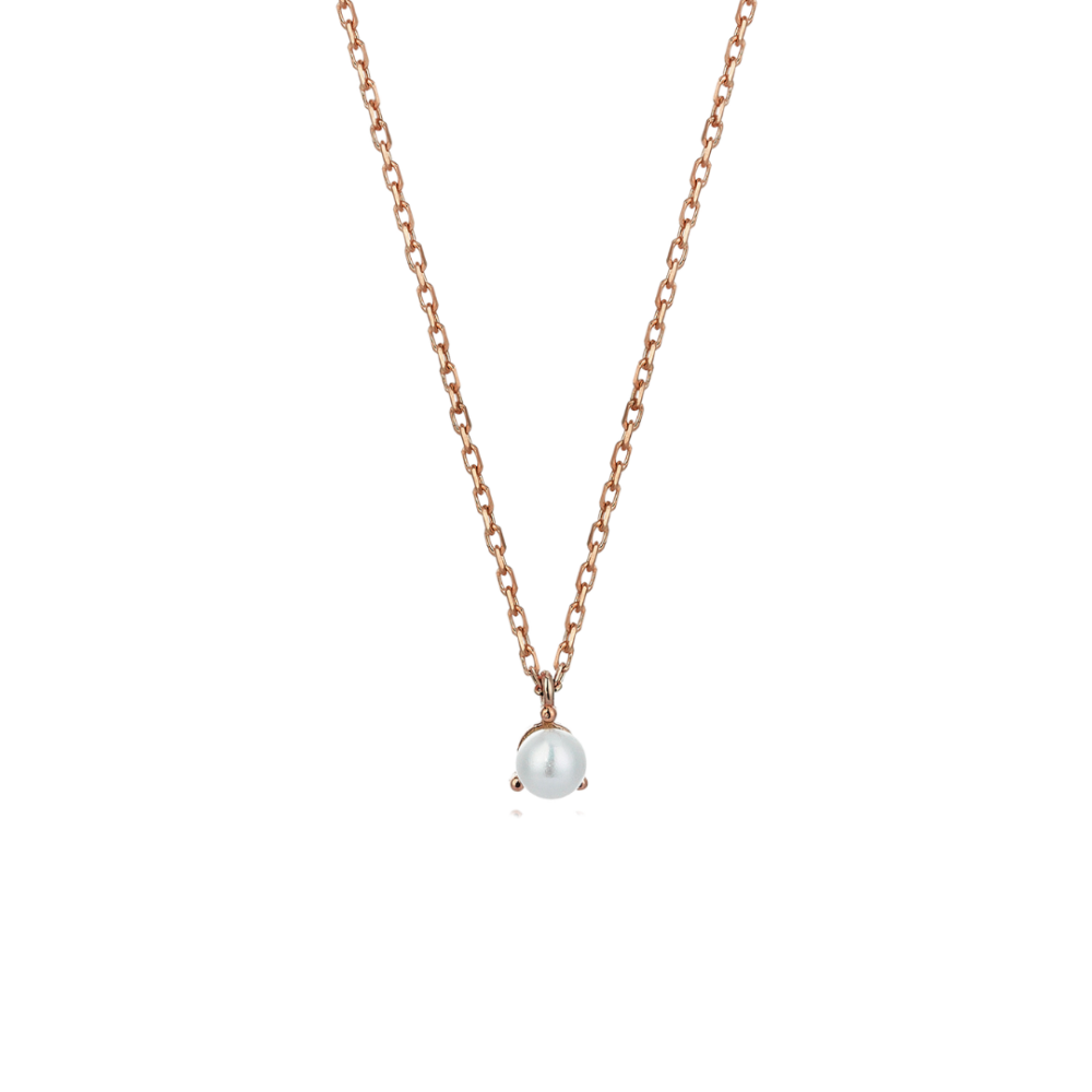 Uno Pearl Rose Necklace - 2