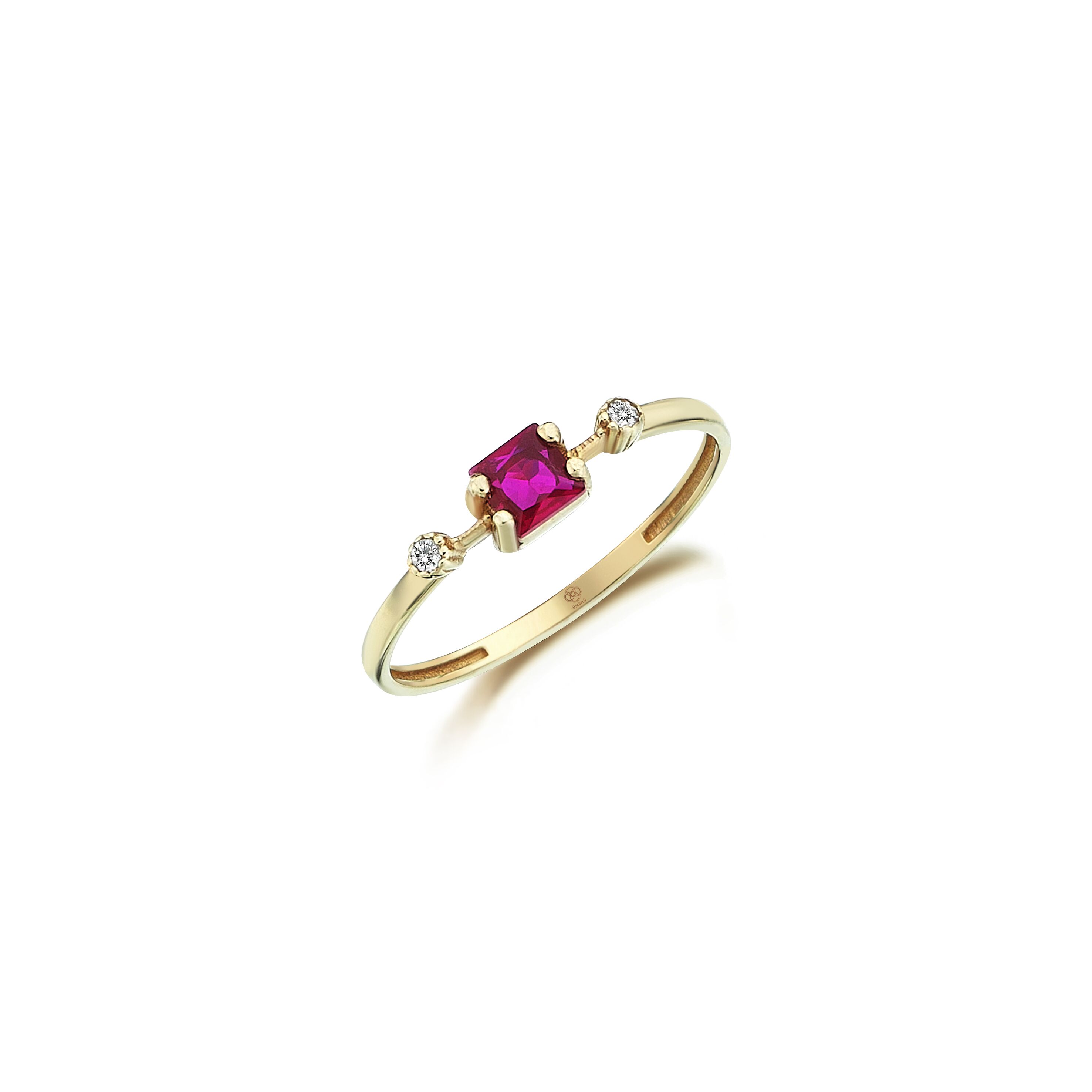 Uno Ruby Elegance Ring - Üsküplü