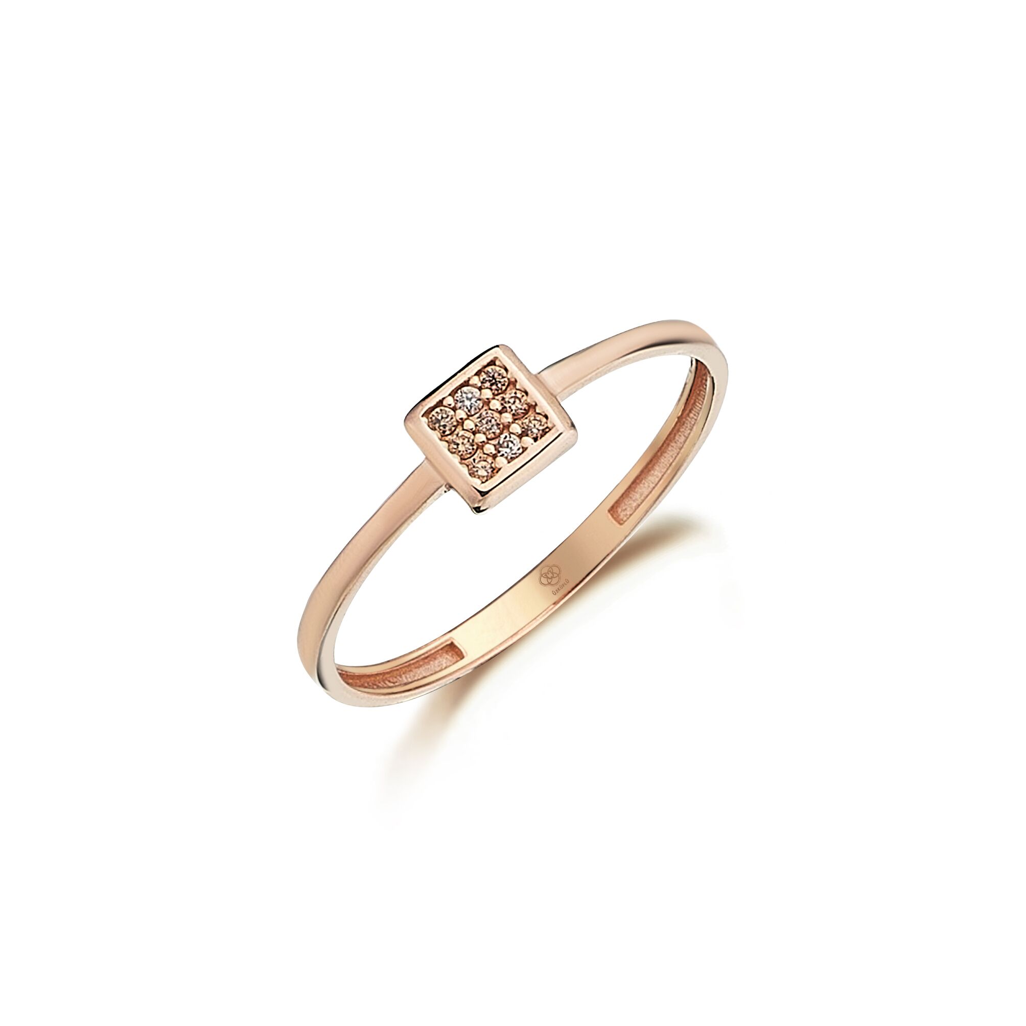 Uno Square Rose Ring - Üsküplü