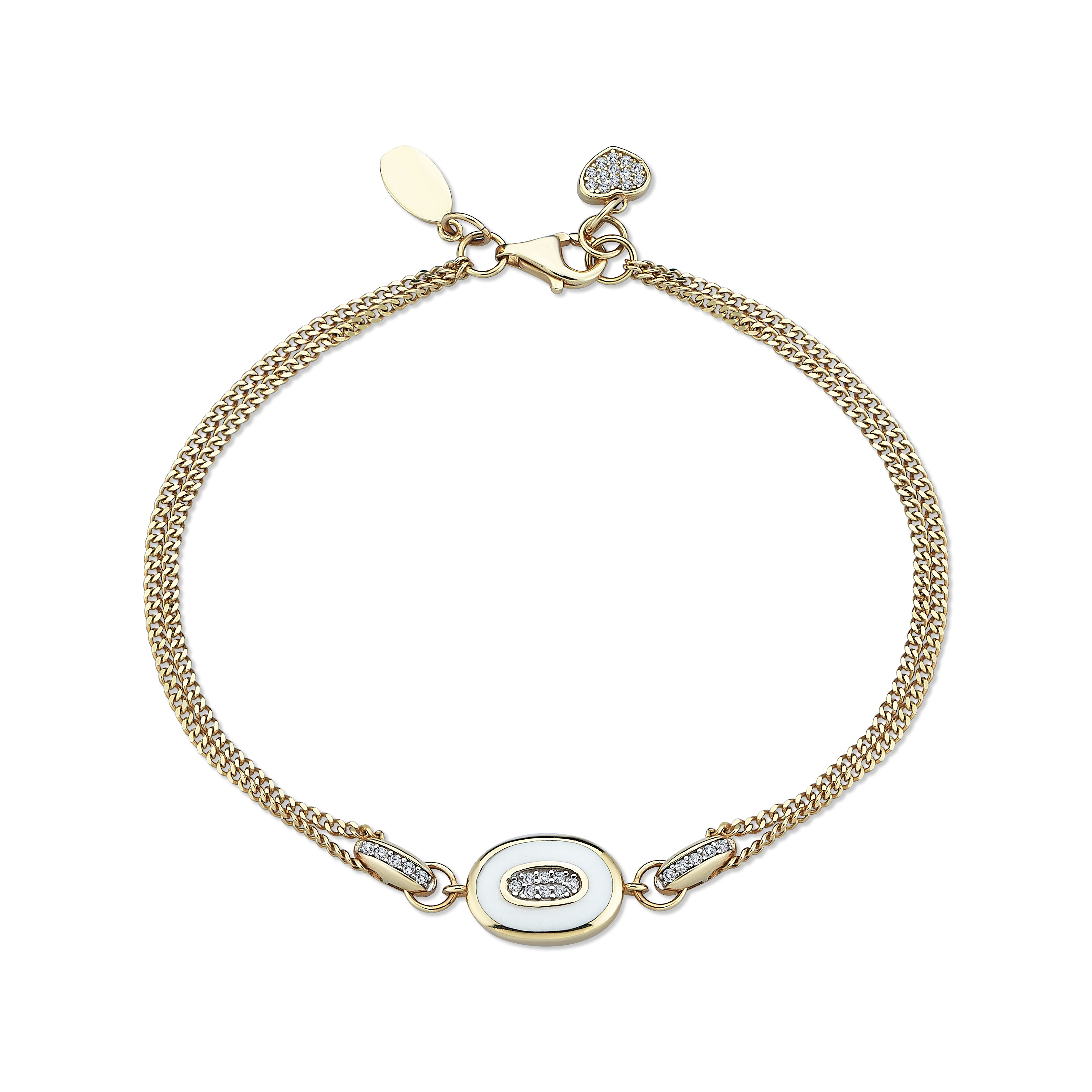 White Glazed Bracelet - 1