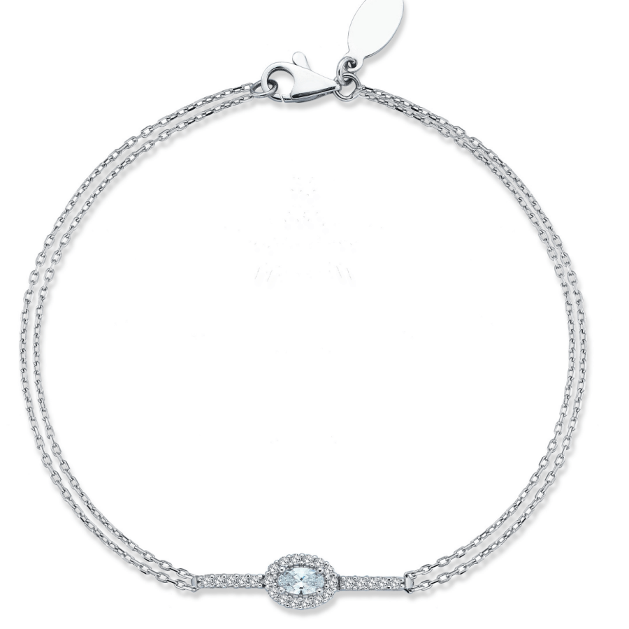 White Sapphire Chic Bracelet - 1