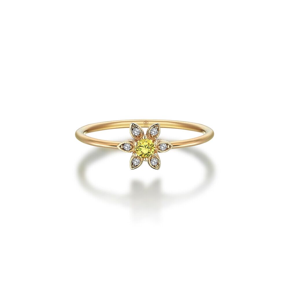 Yellow Flower Ring - Üsküplü (1)